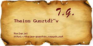 Theiss Gusztáv névjegykártya